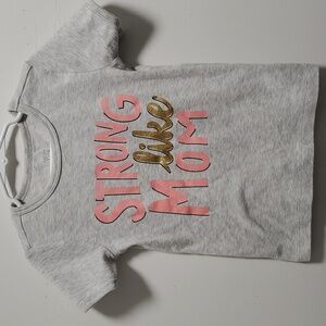 5T Just one you Carters shirt light Grey with salmon and gold writing